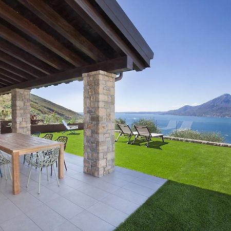 Villa Divina22- Apt Icona Con Piscina E Vista Lago Castelletto Di Brenzone Exterior foto