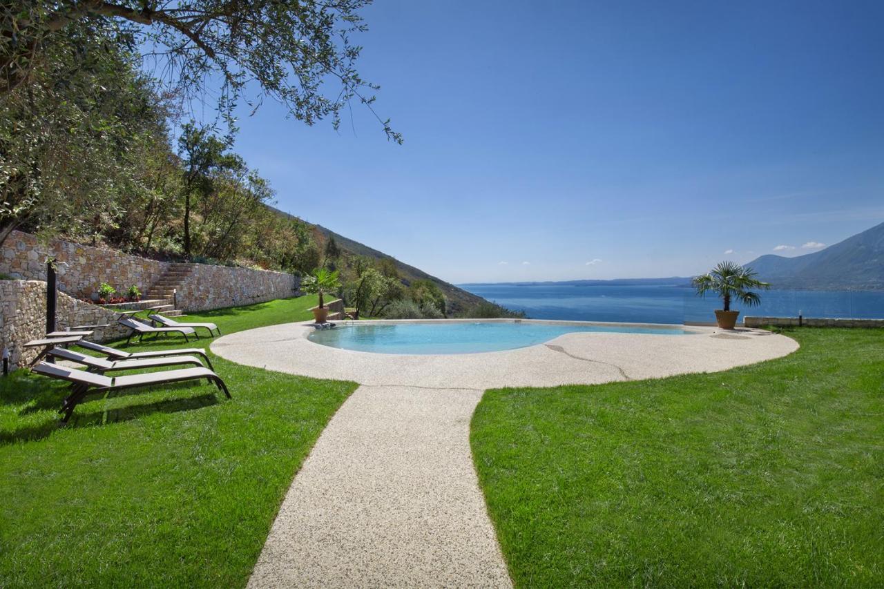 Villa Divina22- Apt Icona Con Piscina E Vista Lago Castelletto Di Brenzone Exterior foto