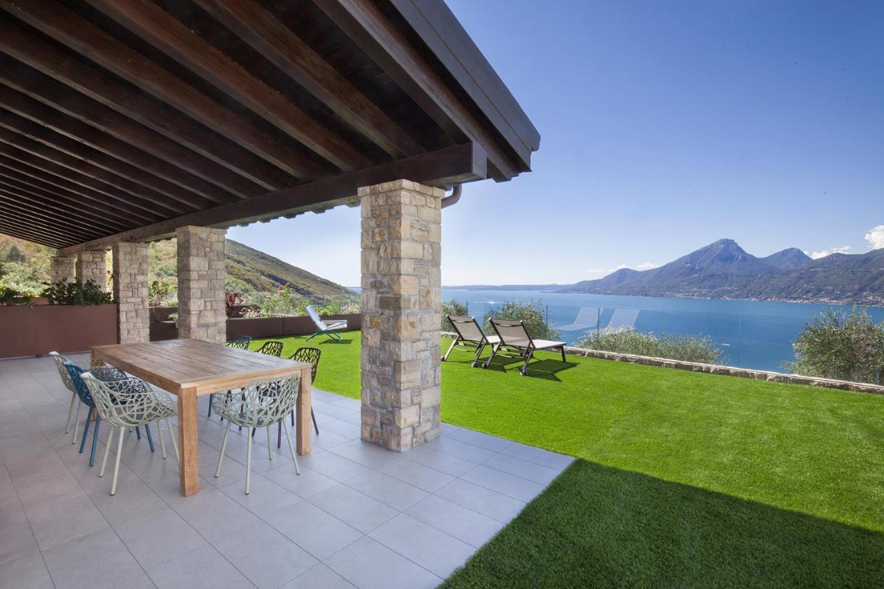Villa Divina22- Apt Icona Con Piscina E Vista Lago Castelletto Di Brenzone Exterior foto