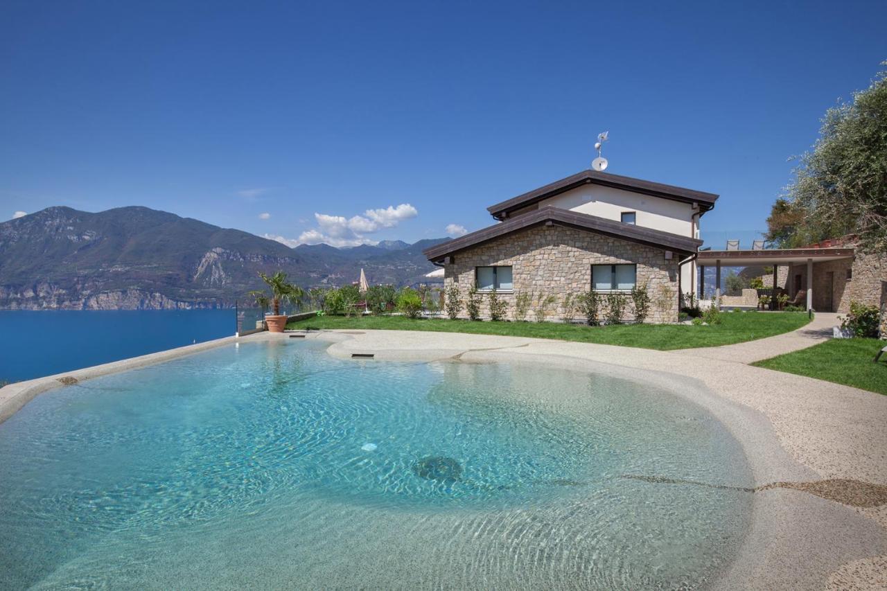 Villa Divina22- Apt Icona Con Piscina E Vista Lago Castelletto Di Brenzone Exterior foto